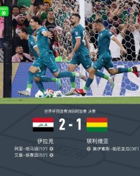 开云入口-伊拉克2-1玻利维亚晋级世界杯正赛，哈马迪、侯赛因破门